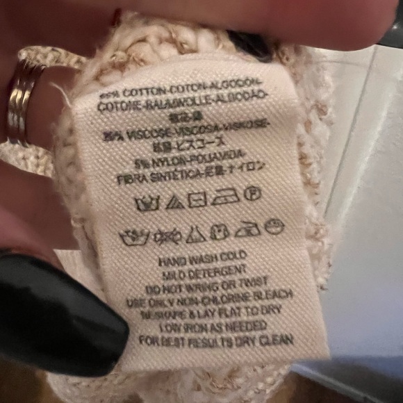 FREE PEOPLE VALENTINA BLUSH SWEATER NWT - Picture 9 of 9